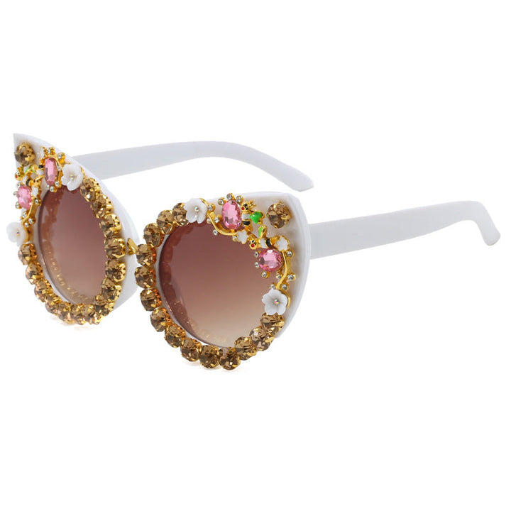 Women's Heart-shaped Sunglasses with Sparkling Accents Kalsten
