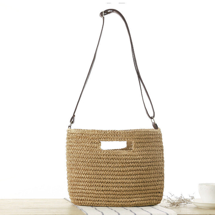 Braided shoulder bag with unique carrying handle Kalsten