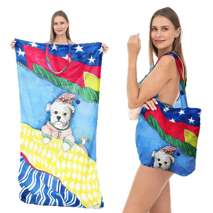 Tote bag in stylish lotus design Kalsten