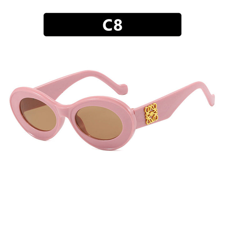 Ladies elegant curved sunglasses Kalsten