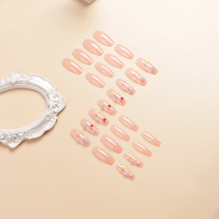 Floral Design Press-On Nail Set Kalsten