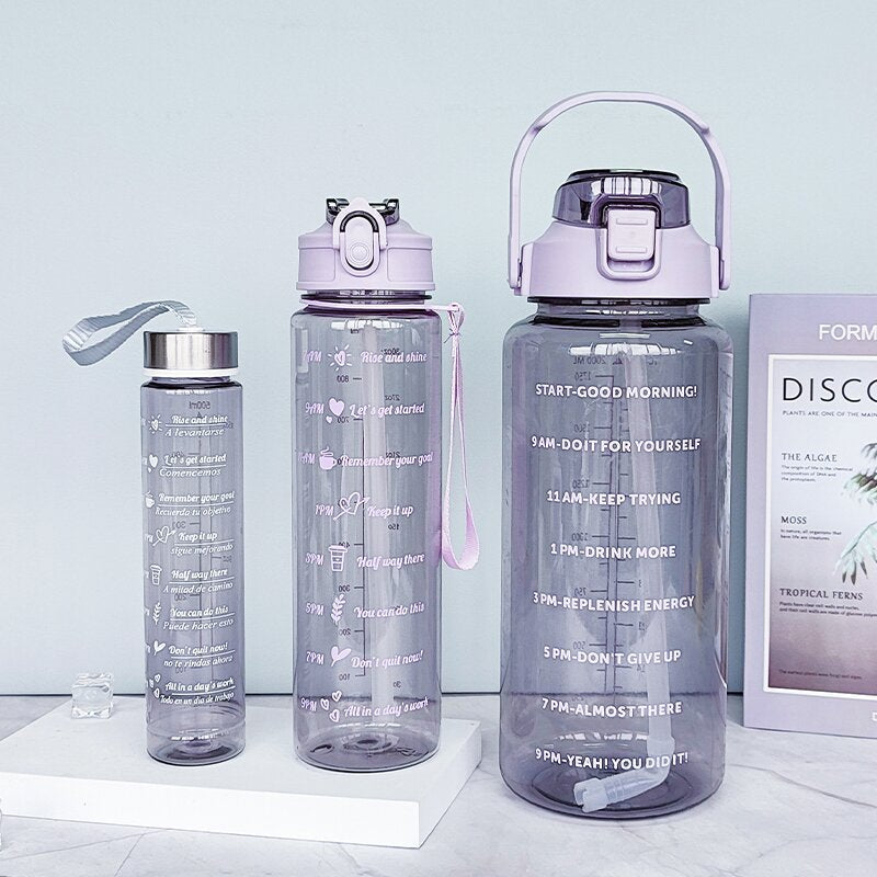 Women's Water Bottle with Motivational Print Kalsten