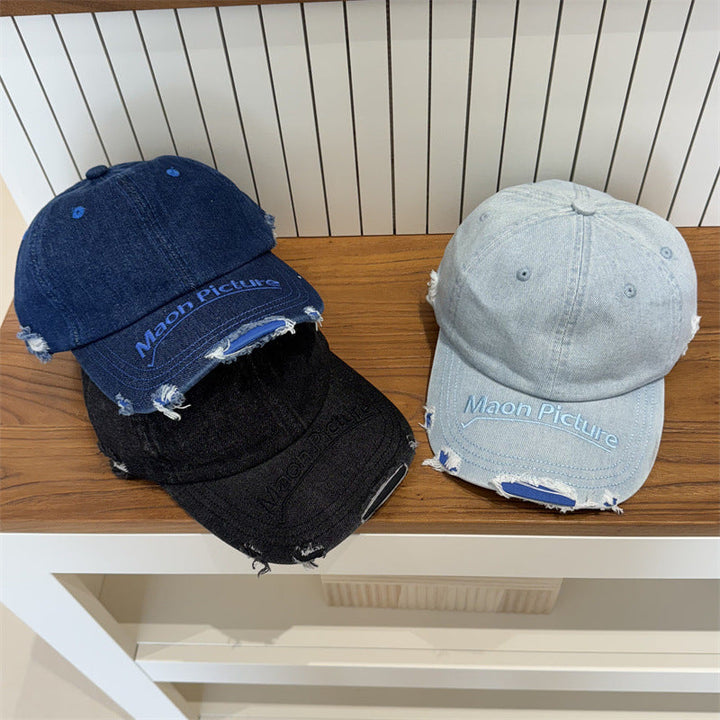 Women's Distressed Denim Baseball Cap Kalsten 1783922478