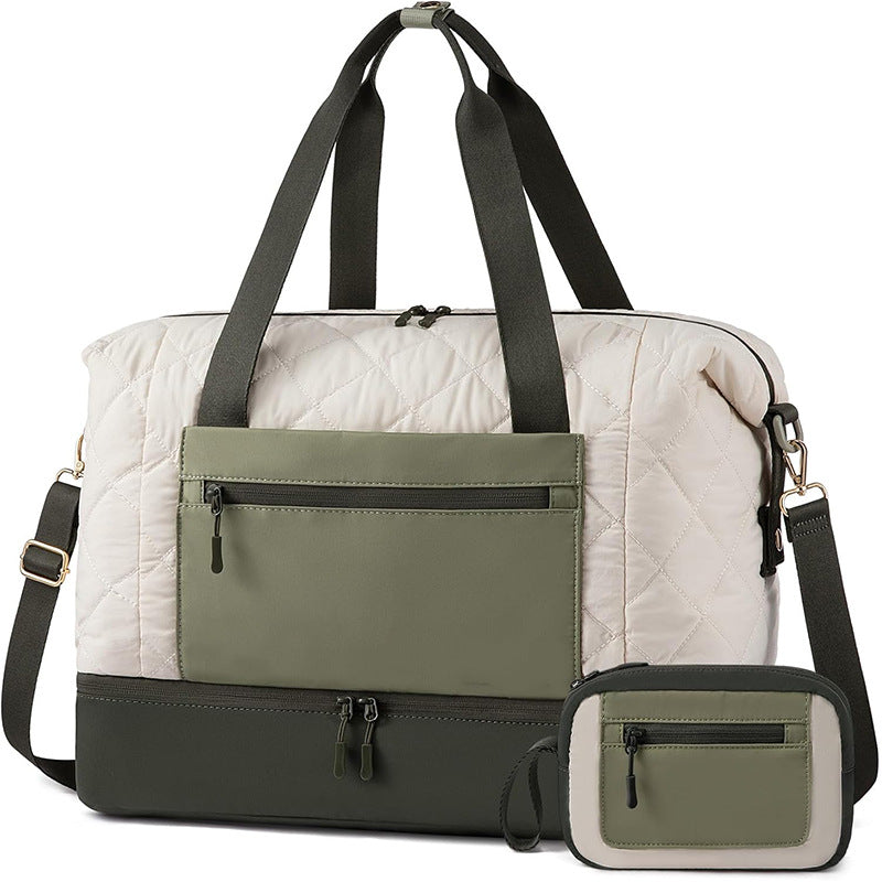Practical Travel Bag with Removable Cosmetic Pouch Kalsten