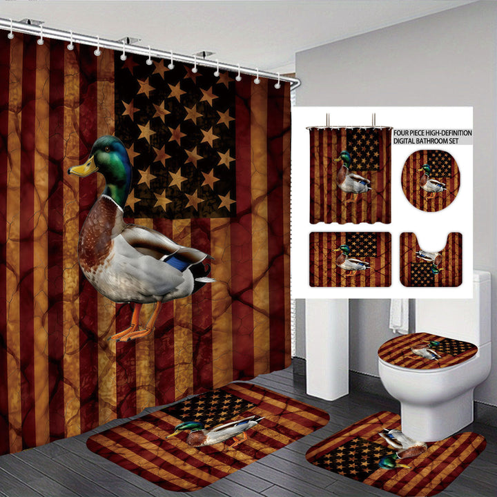 Digital Duck-Themed Bathroom Set Kalsten