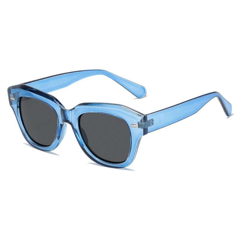 Women stylish sunglasses in modern design with transparent frame Kalsten