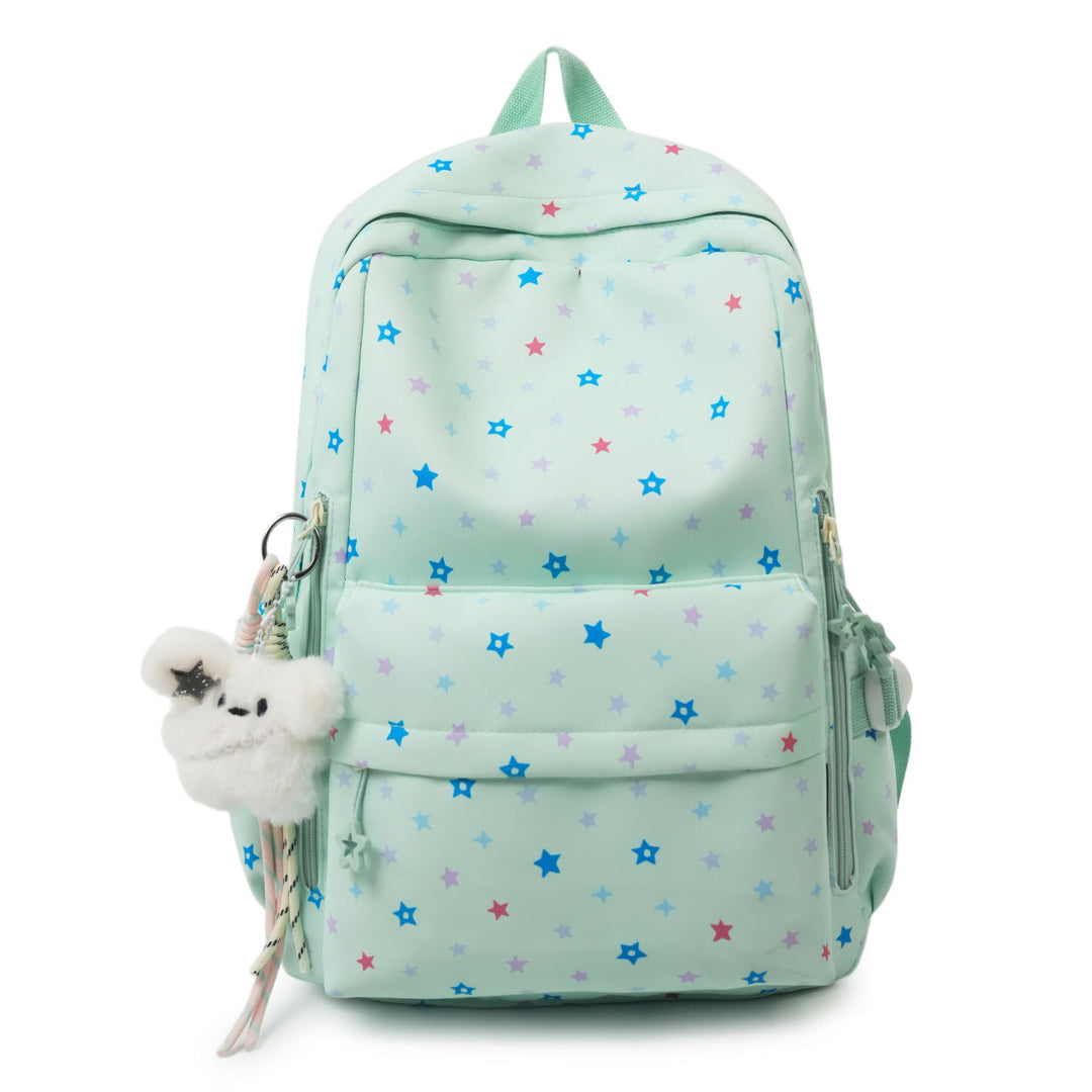 Backpack with Playful Star Pattern and Practical Storage Compartment Kalsten