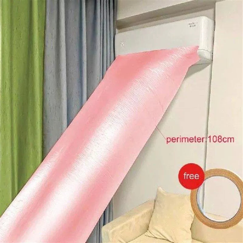 Unisex One Size Slanted Air Outlet Deflector for Wall-Mounted Split Units with Adhesive Joint and Flexible Plate Kalsten