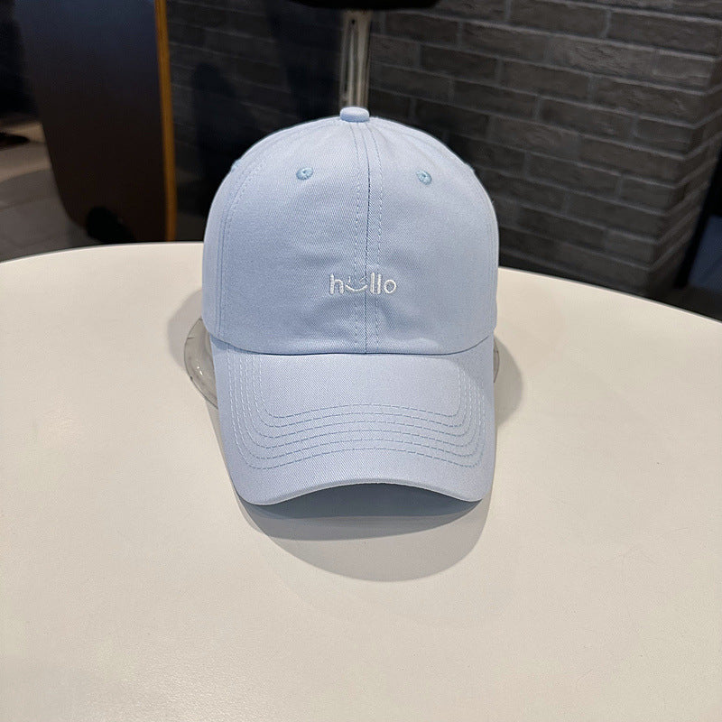 Unisex Casual Cotton Baseball Cap with Embroidered Message Kalsten