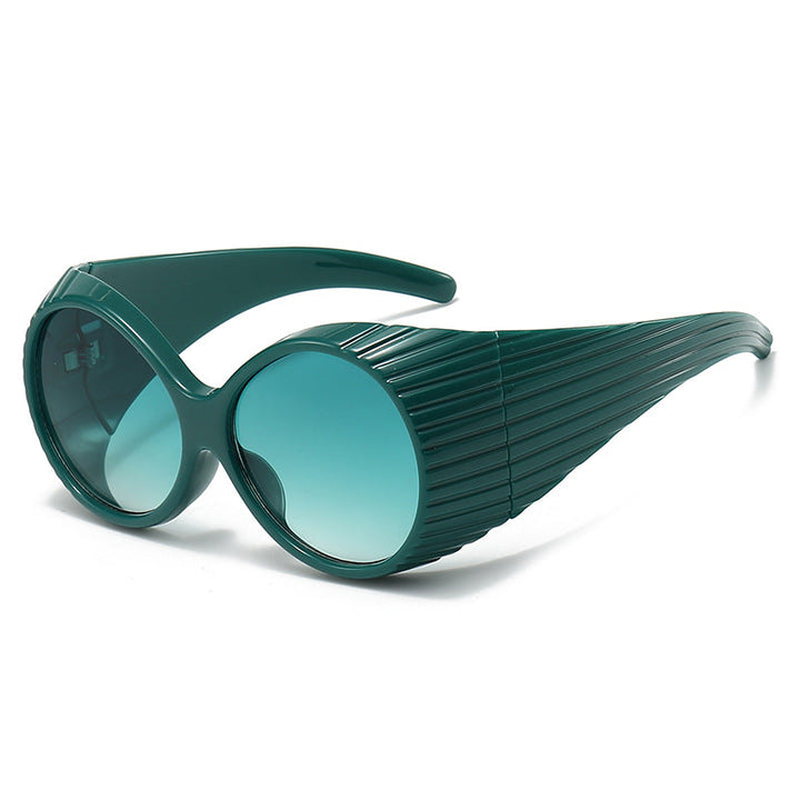 Women Oversized Cat-Eye Sunglasses with Stylish, Textured Frame Kalsten