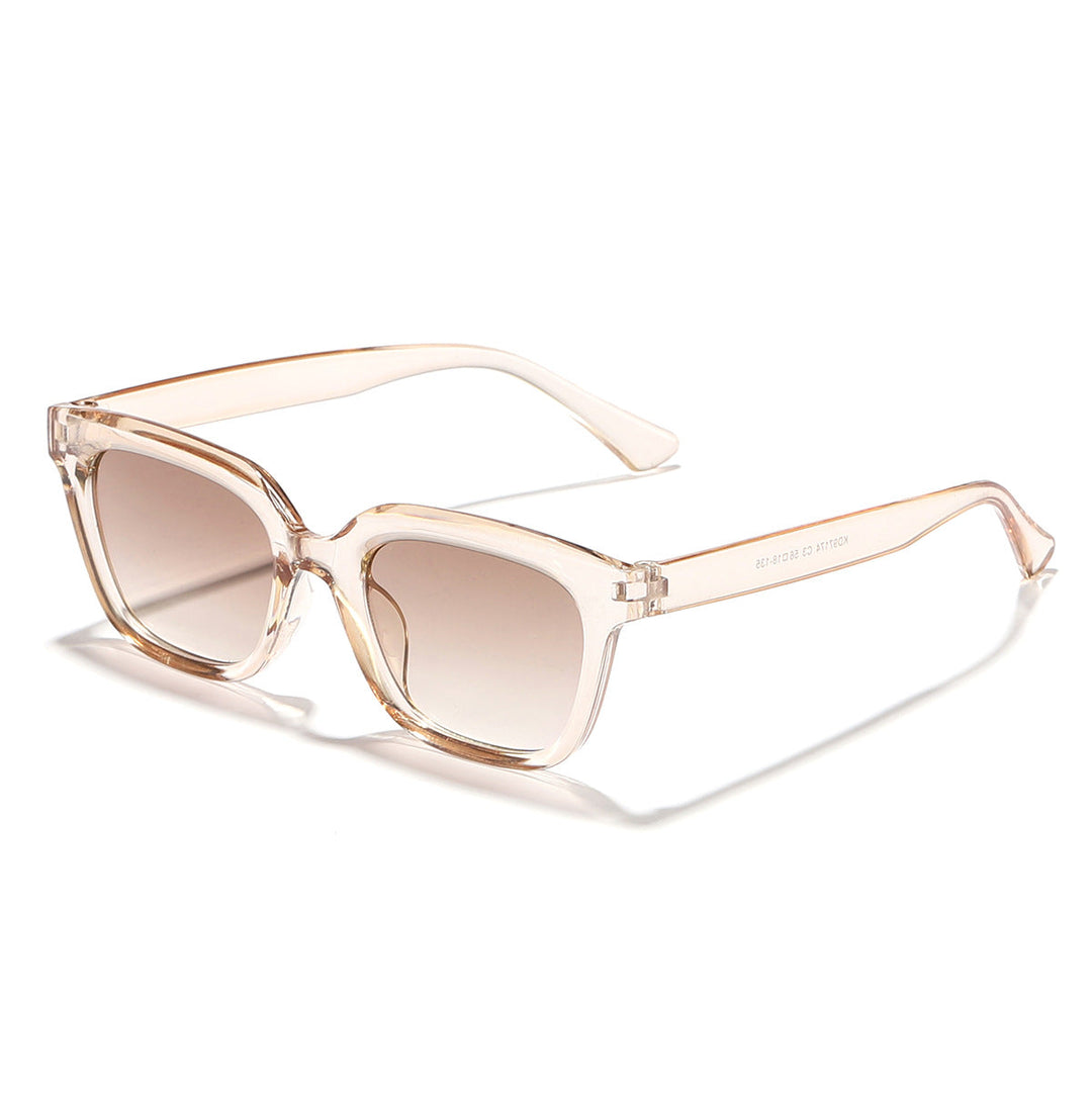Women's Modern Square Sunglasses with Stylish Transparent Frame Kalsten