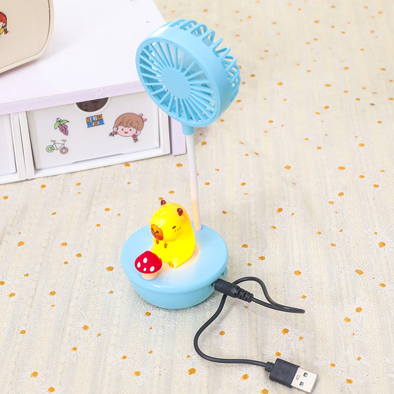 Women Portable Hand Fan with LED Panda Design Kalsten