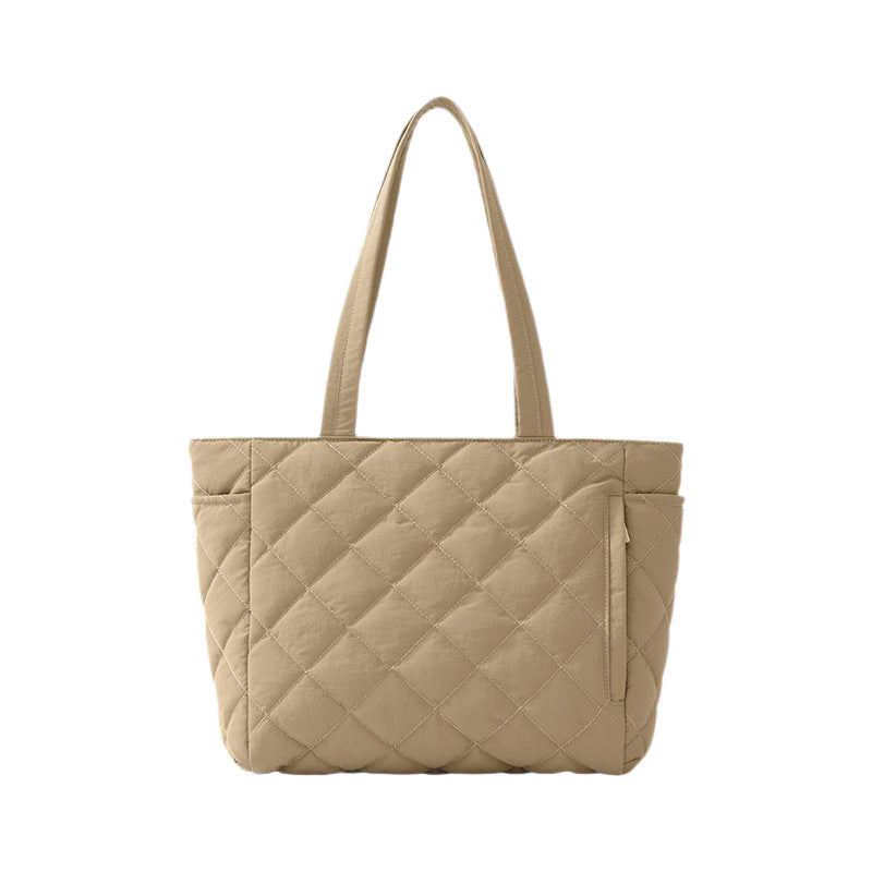 Quilted Multi-Compartment Tote Bag Kalsten