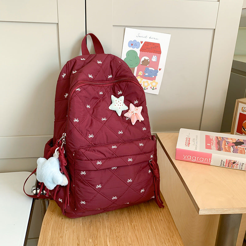 Quilted Playful Design Backpack Kalsten