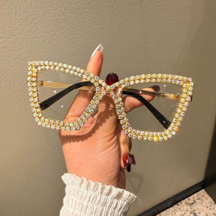Women's extravagant sunglasses with sparkling crystal frame Kalsten