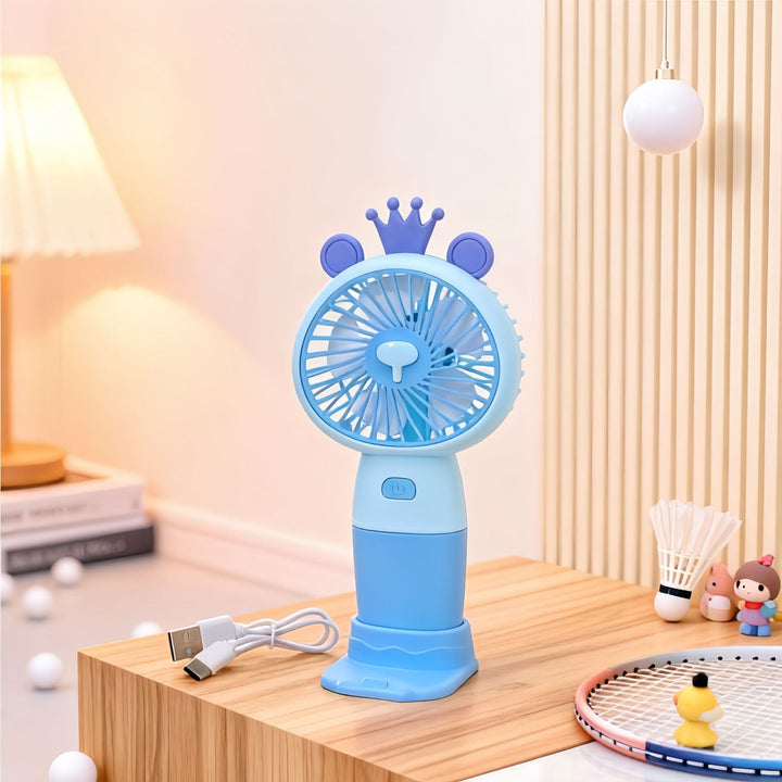 Ladies portable hand fan in cute lion design Kalsten