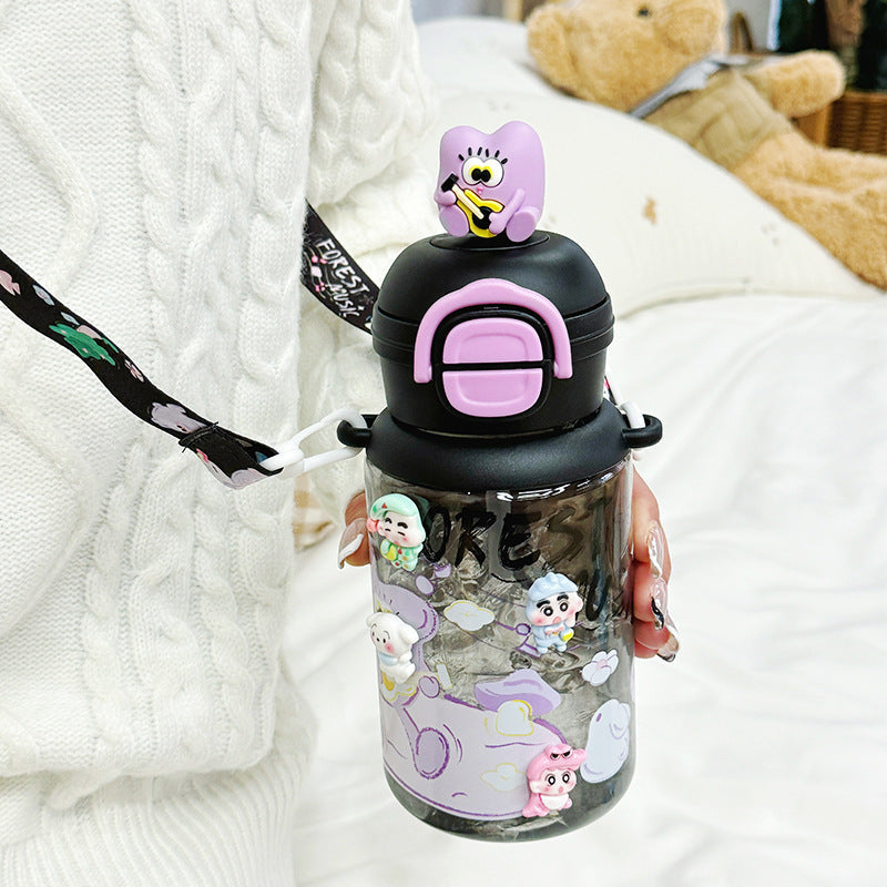 Ladies Insulated Water Bottle with Interactive Animal Head Lid Kalsten
