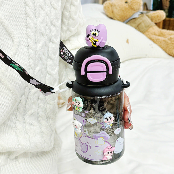 Ladies Insulated Water Bottle with Interactive Animal Head Lid Kalsten