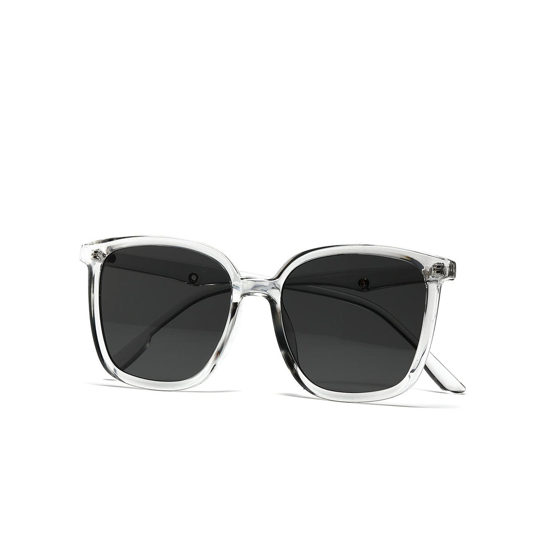 Women's stylish square sunglasses with clear frame and polarized lenses Kalsten