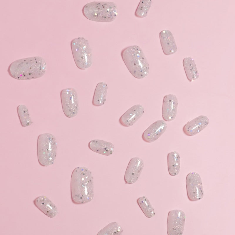 Glamorous Glittering Press-On Nail Set Kalsten