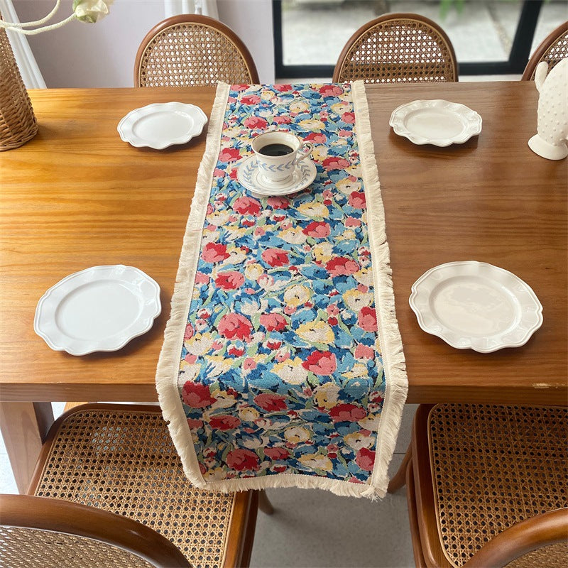 Elegant Floral Decorative Table Runner