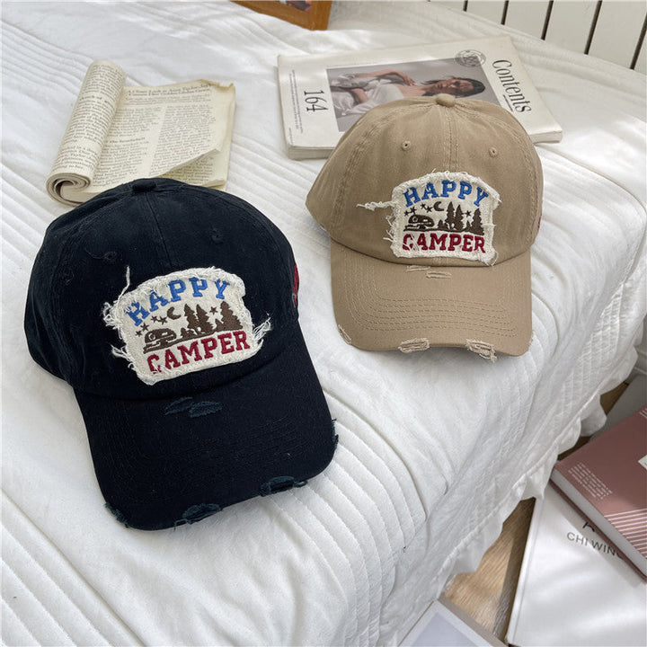 Men's Distressed Vintage-Inspired Baseball Cap Kalsten