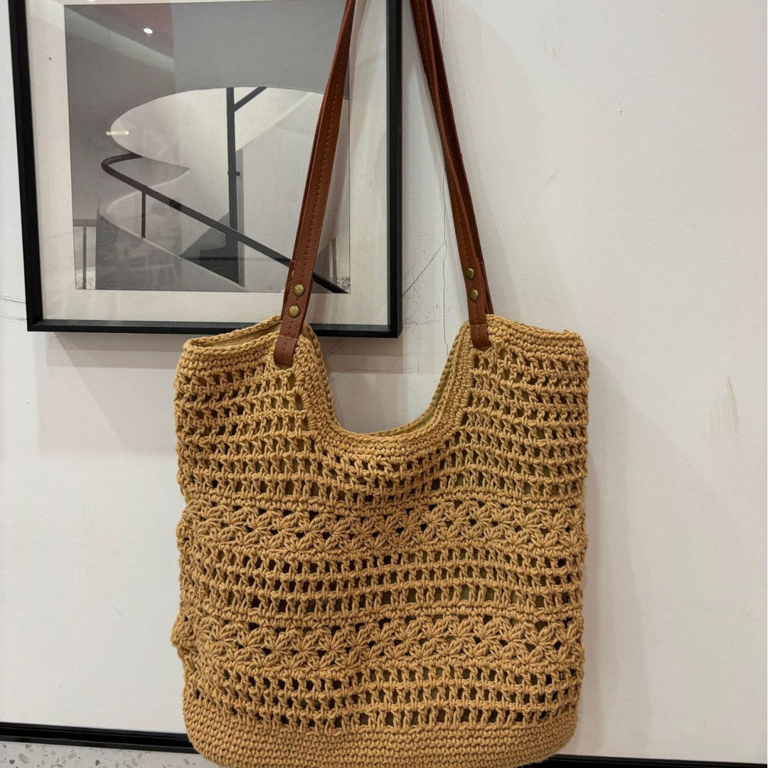 Handcrafted coarse mesh tote bag Kalsten