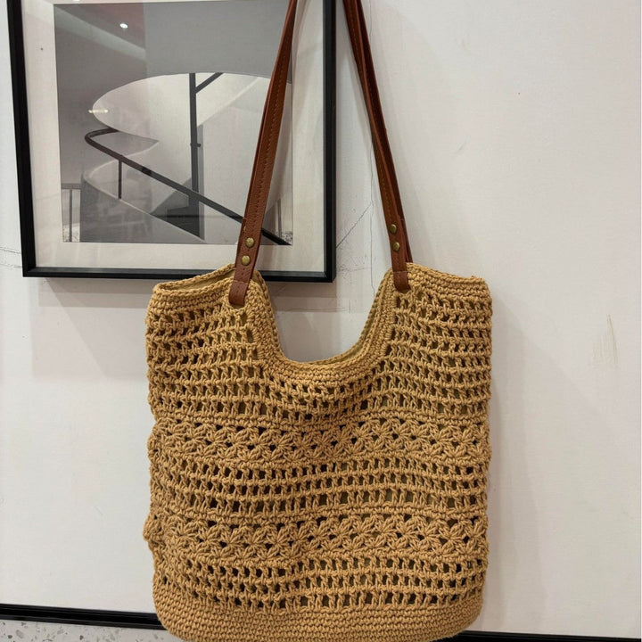 Handcrafted coarse mesh tote bag Kalsten
