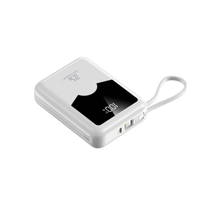 Portable fast-charging power bank with digital charge level display and intuitive operation Kalsten