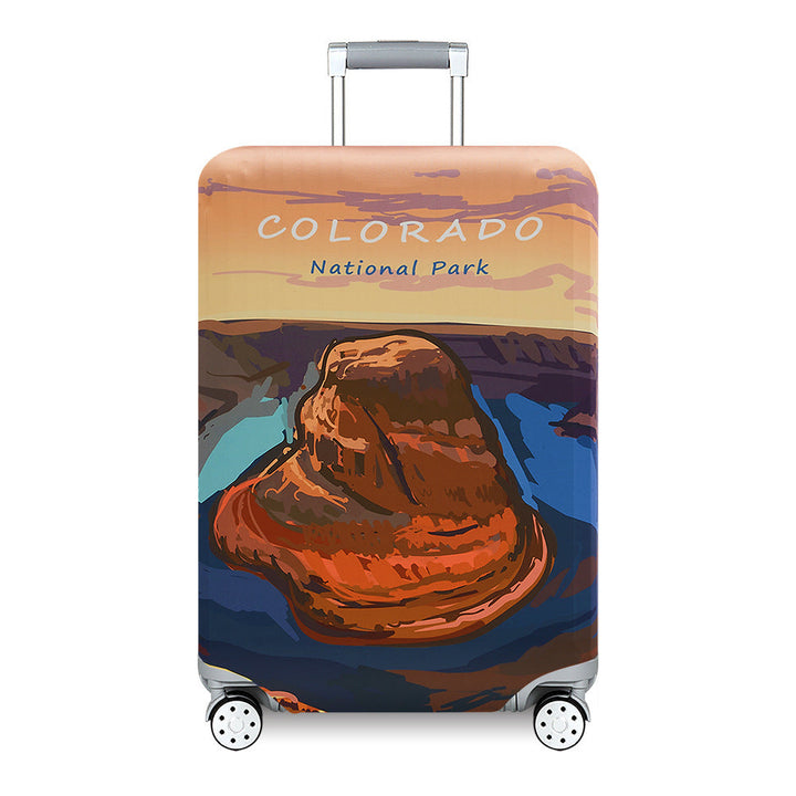 Unisex nan Kids Luggage Cover for Hard Shell Suitcases with Fun Space Design made of Elastic Polyester-Spandex Kalsten