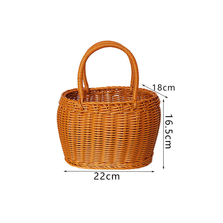 Ladies Handcrafted Basket with Sturdy Handles Kalsten