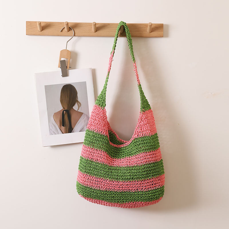 Casual Tote Bag in Striped Design Kalsten