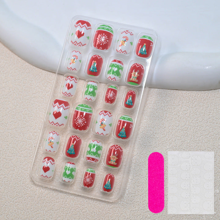 Themed Summer Beach Nail Art Press-On Nails Kalsten