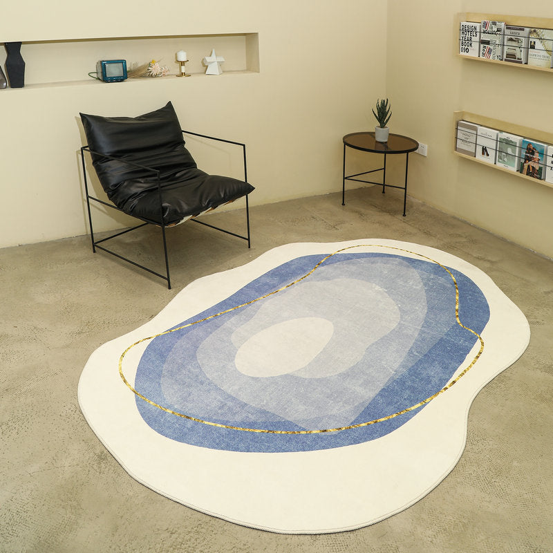 Abstract Floral Accent Area Rug