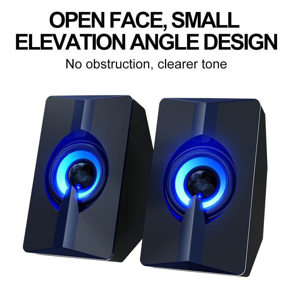 Bluetooth Desktop Speakers with LED Light Effects Kalsten