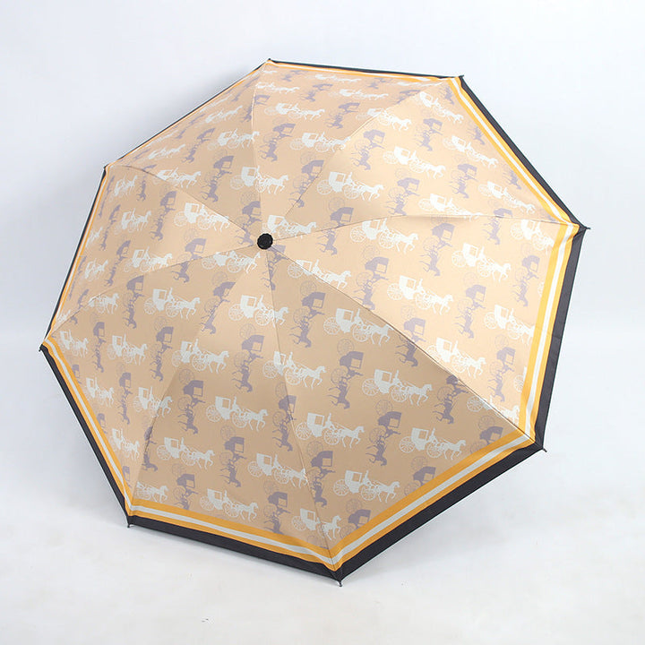 Women's Folding Umbrella with Unique Animal Design Kalsten
