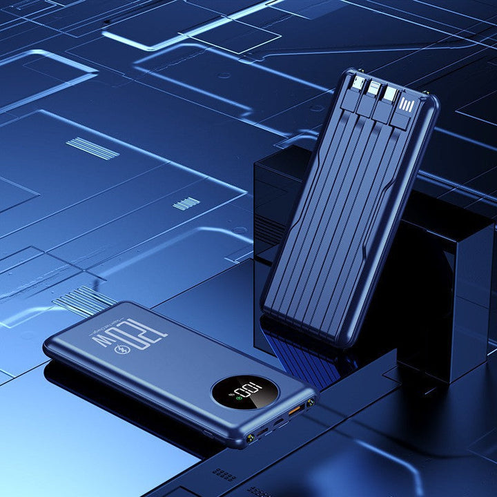 Portable high-performance power bank with intelligent cable management Kalsten