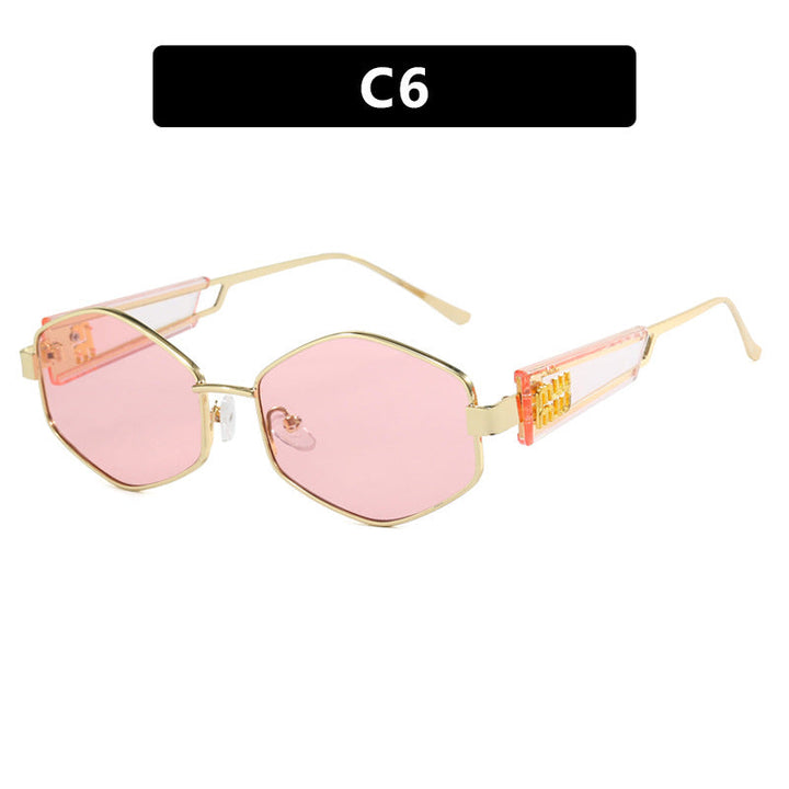 Women's geometric sunglasses with fashionable design and UV protection Kalsten
