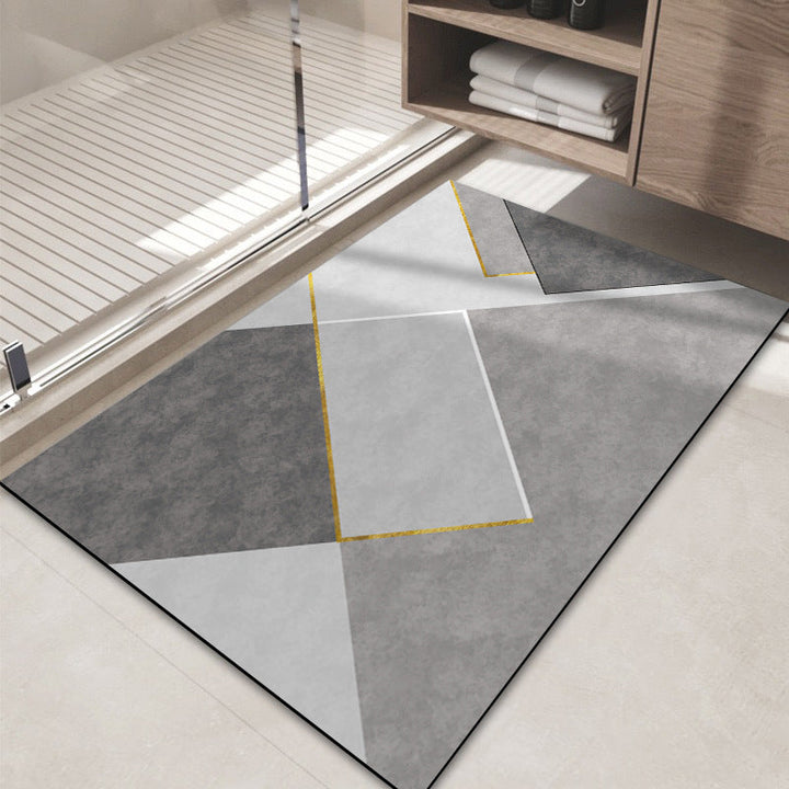 Modern Abstract Decorative Bath Mat