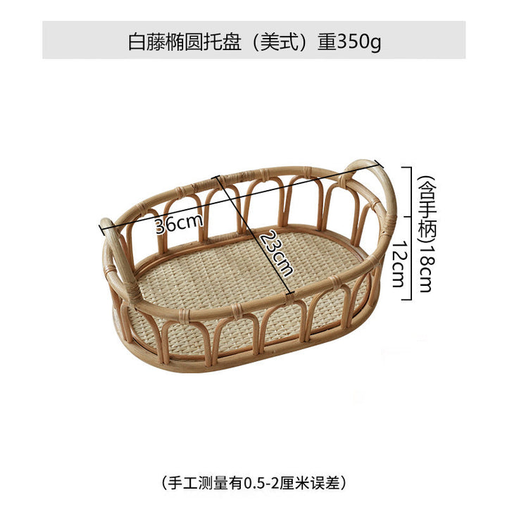 Women's oval rattan serving basket Kalsten
