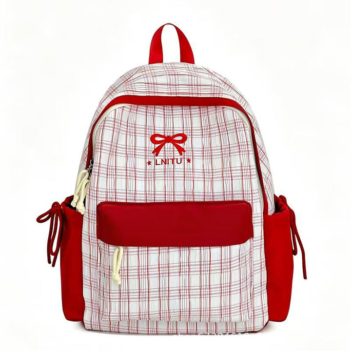 Plaid Patterned Backpack Kalsten
