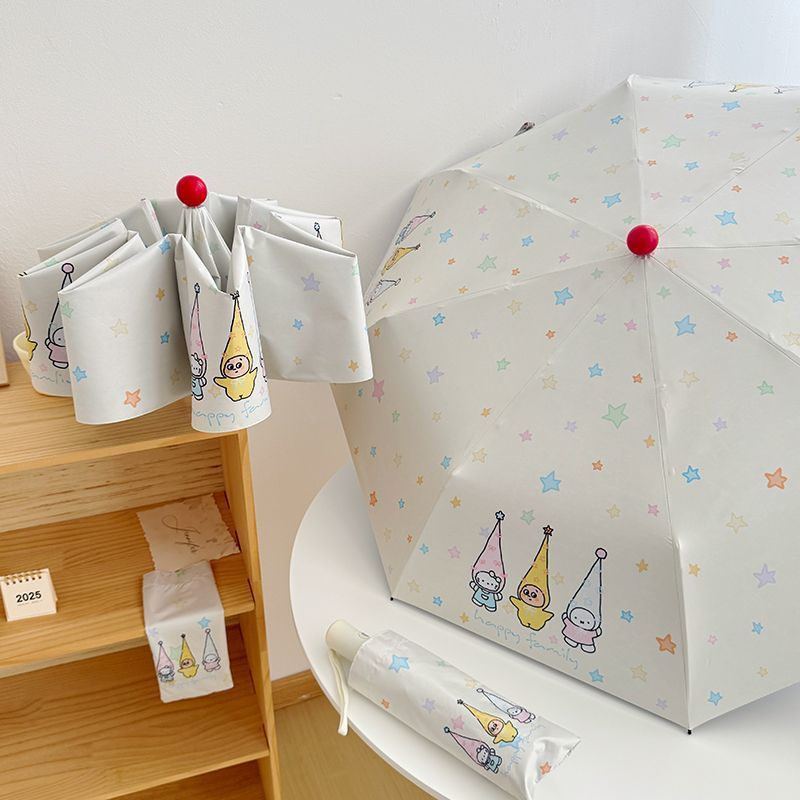Women's Folding Umbrella with Playful Family Design Kalsten