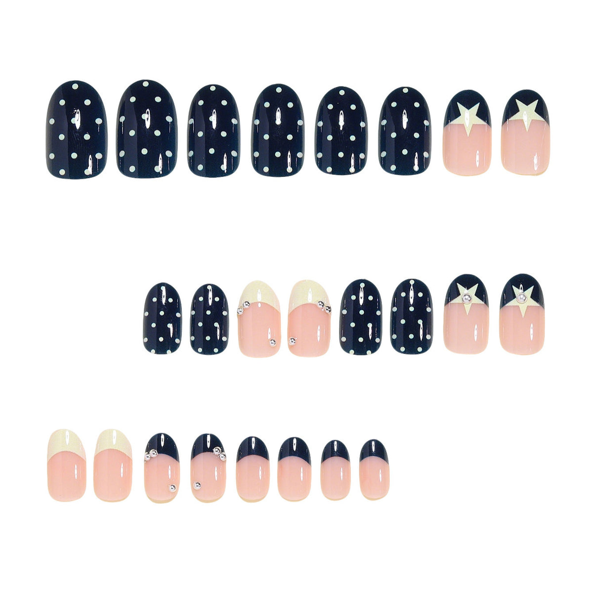 Artistic Press-On Nail Art Set Acalora