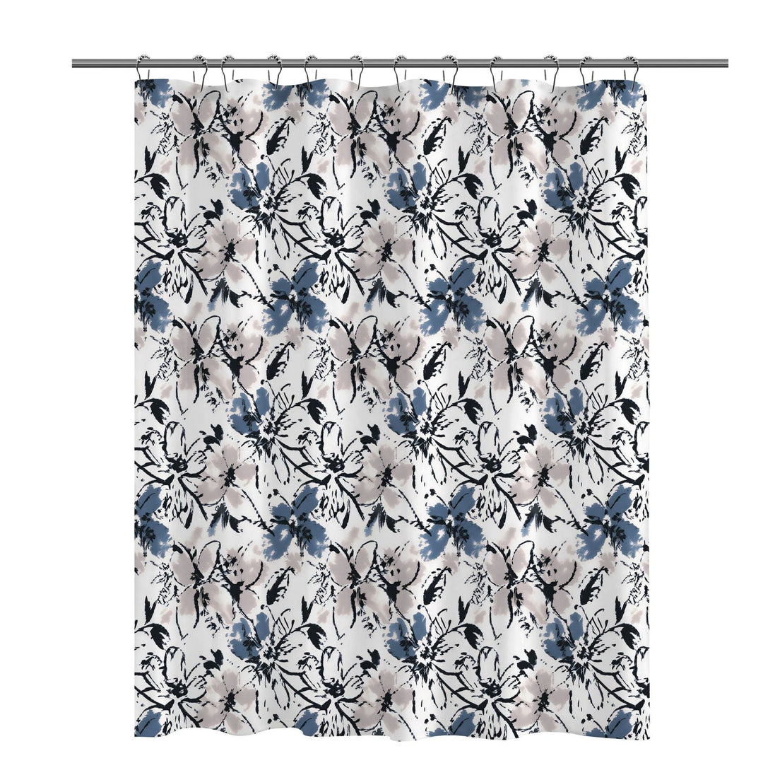 Artistic Floral Print Shower Curtain Kalsten