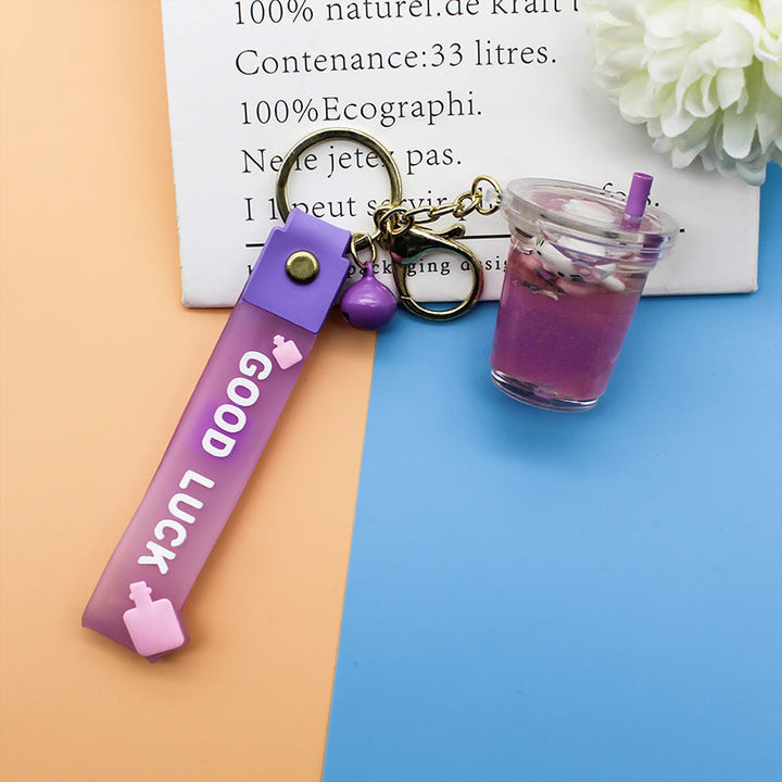 Unisex keychain with decorative cocktail design Kalsten