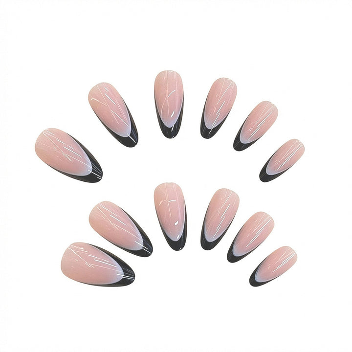 Elegant Leaf-Patterned Press-On Nails Kalsten