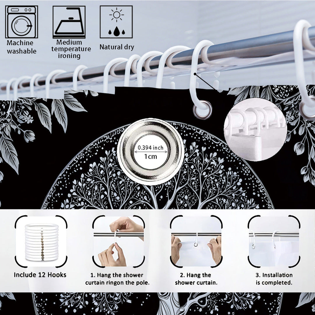 Artistic Tree Design Bathroom Set Kalsten