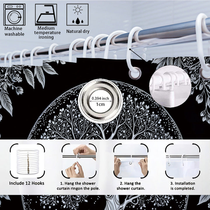 Artistic Tree Design Bathroom Set Kalsten