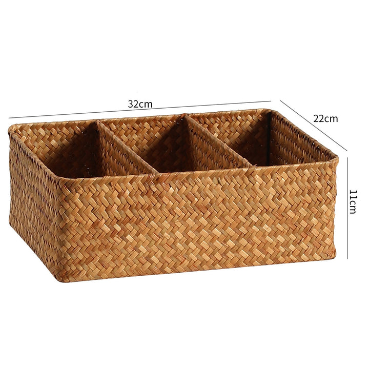 Unisex Practical Storage Basket with Three Compartments Kalsten