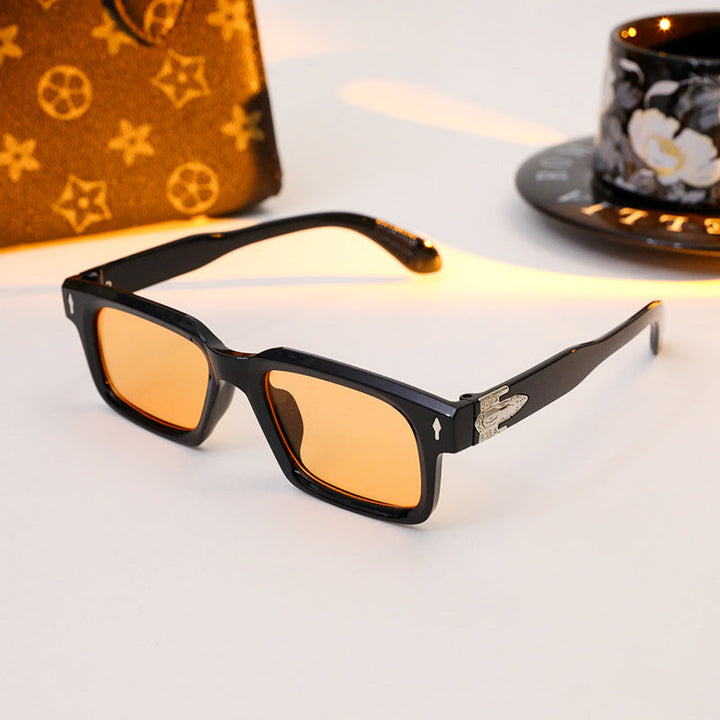 Ladies elegant rectangular sunglasses with special frame Kalsten